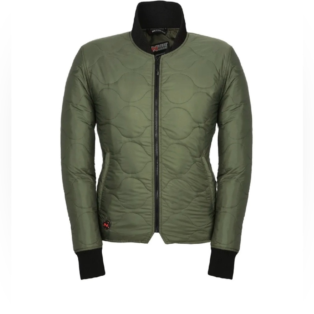 Mobile Warming Heated Coat/Jacket Olive Green with 2 Batteries Size Sm-Med - Picture 2 of 16